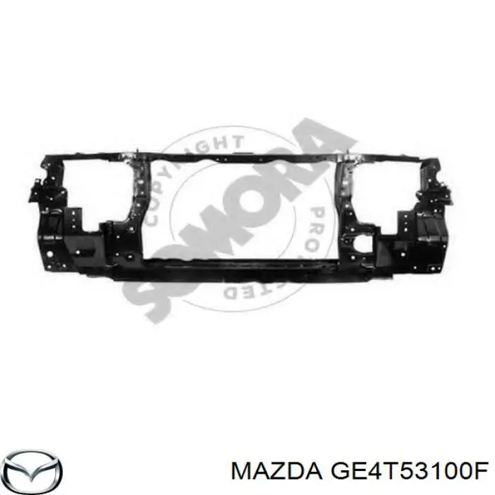 Suporte do radiador montado (painel de montagem de fixação das luzes) Mazda 626 V GF