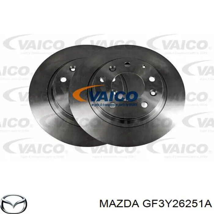 Compre GF3Y26251A Mazda Disco do freio traseiro