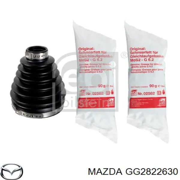 GG2822630 Mazda Semieixo (acionador) dianteiro esquerdo