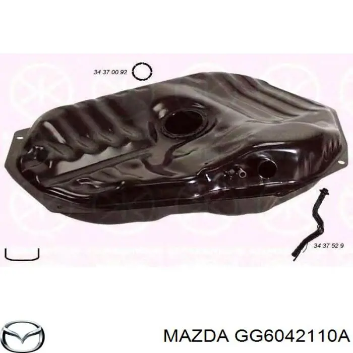 Tanque de combustível para Mazda 626 II GC