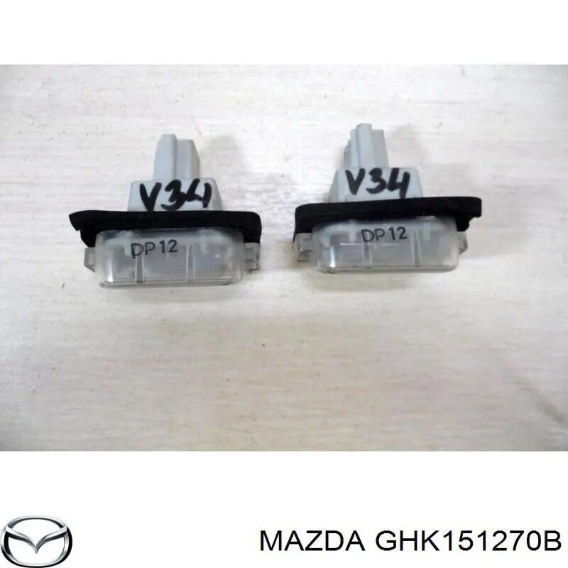 GHK151270B Mazda Lanterna da luz de fundo de matrícula traseira
