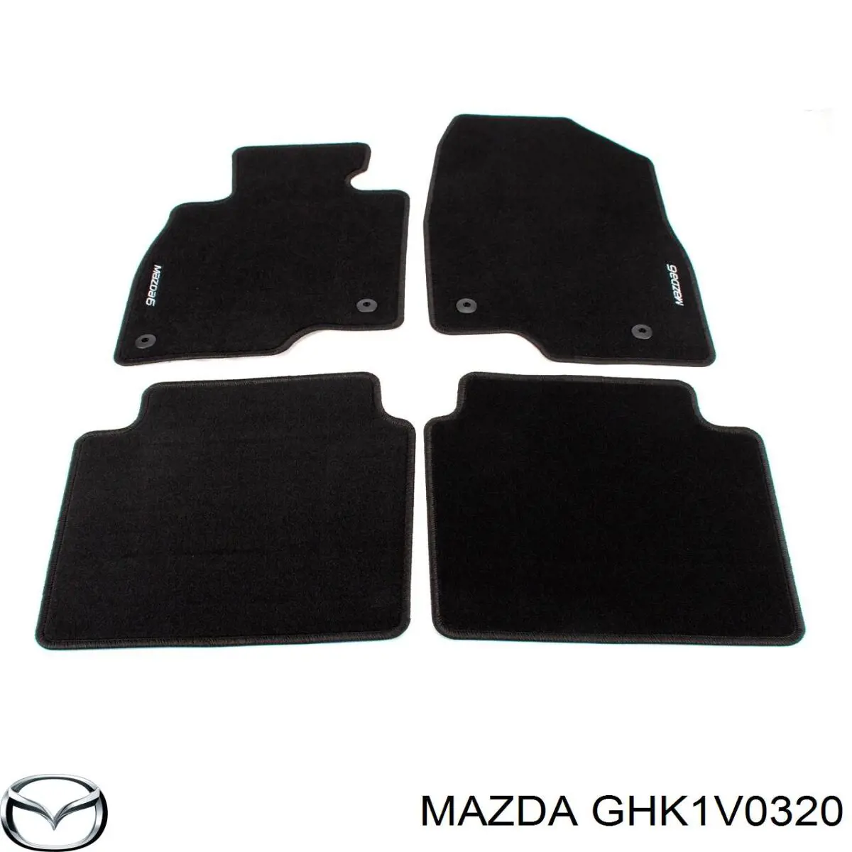 Tapetes dianteiros + traseiros, kit para Mazda 6  GJ, GL