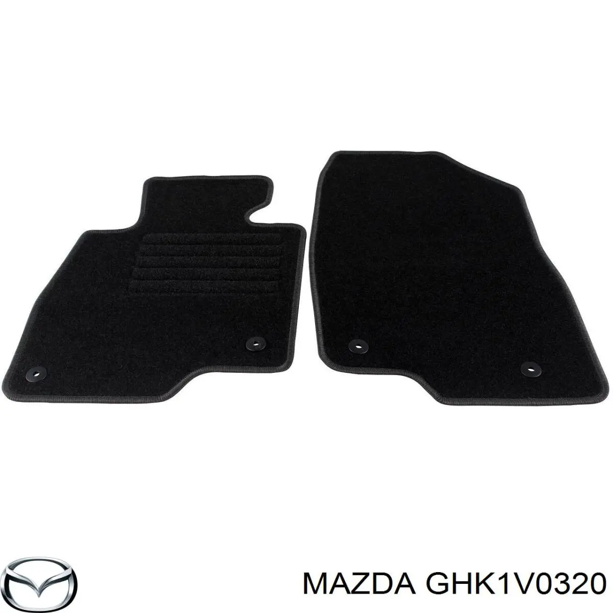  Tapetes dianteiros + traseiros, kit Mazda 6 sedan (GJ, GL) (2012 - 2023) 