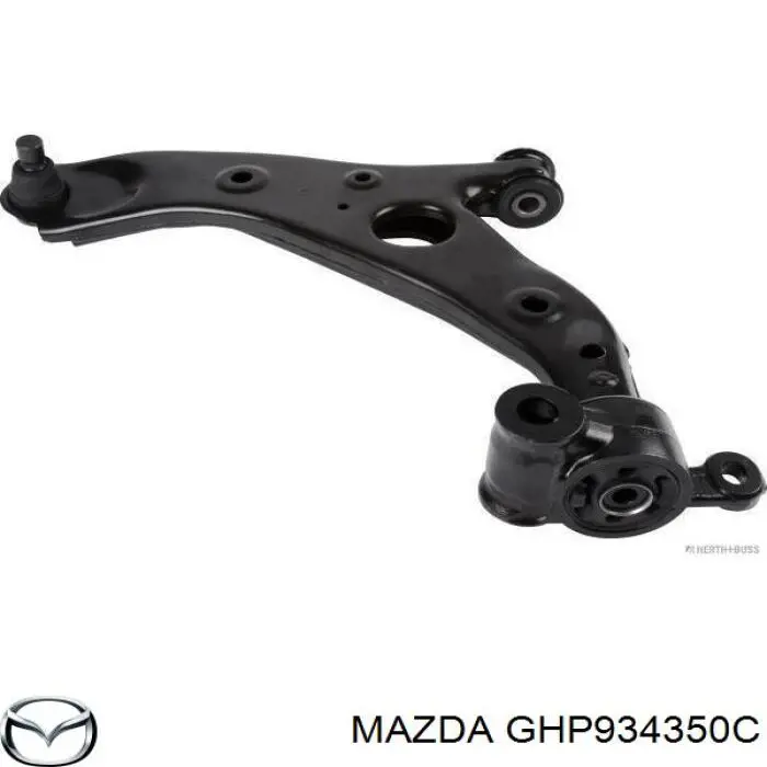 GHP934350C Mazda Braço oscilante inferior esquerdo de suspensão dianteira