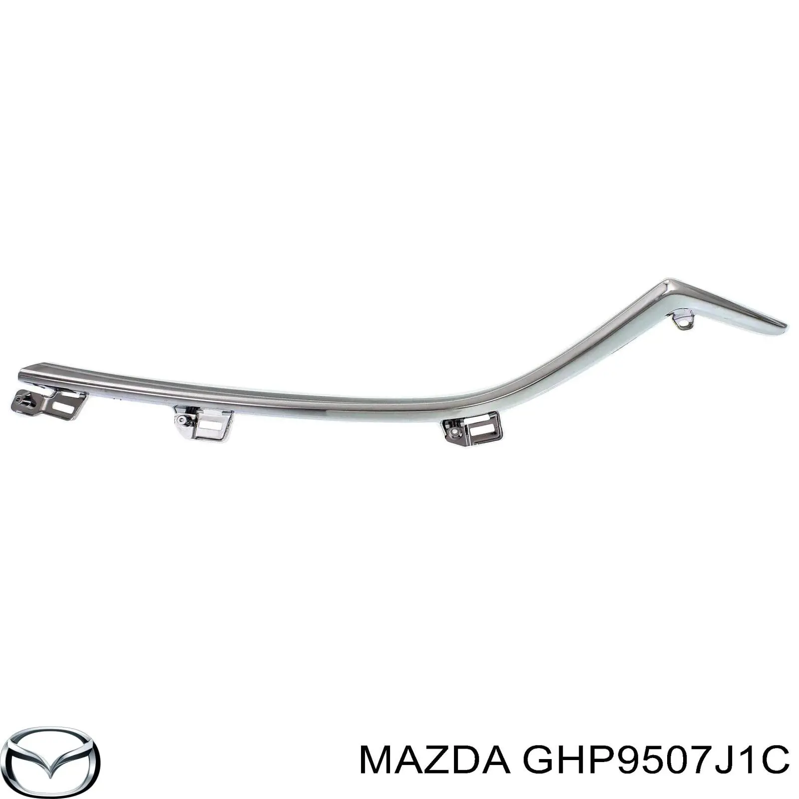 GHP9507J1C Mazda Moldura de grelha do radiador inferior