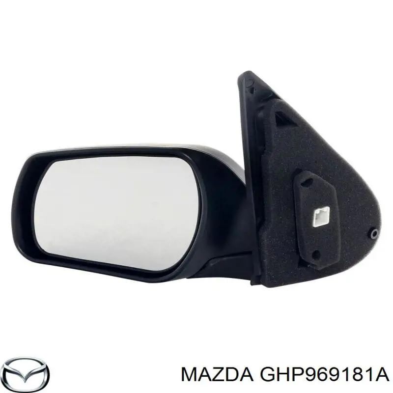 Espelho de retrovisão esquerdo GHP969181A Mazda