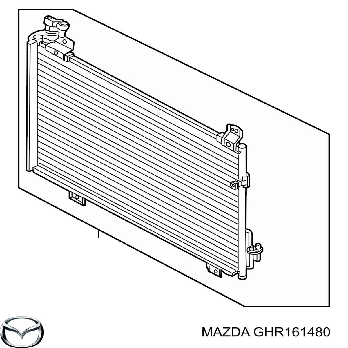 GHR161480 Mazda Radiador de aparelho de ar condicionado