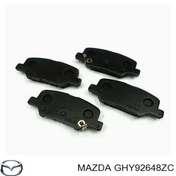 GHY92648ZC Mazda Sapatas do freio traseiras de disco