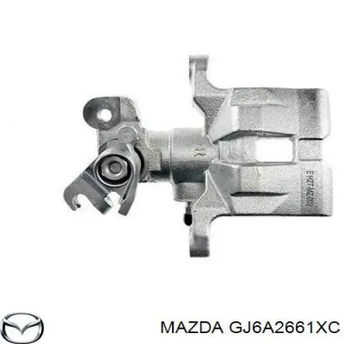 GJ6A2661XC Mazda Suporte do freio traseiro direito