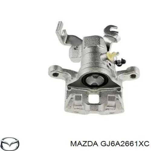 Compre GJ6A2661XC Mazda Suporte do freio traseiro direito