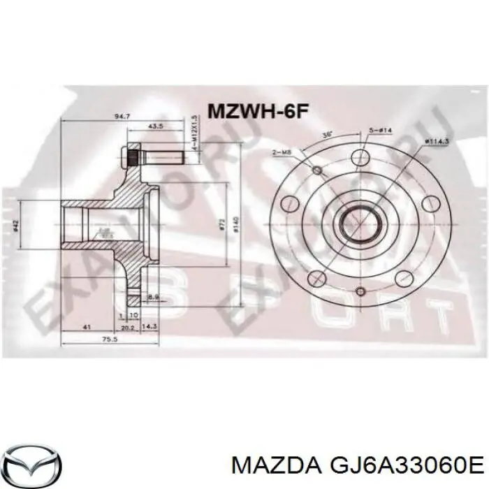 Compre GJ6A33060E Mazda Cubo dianteiro