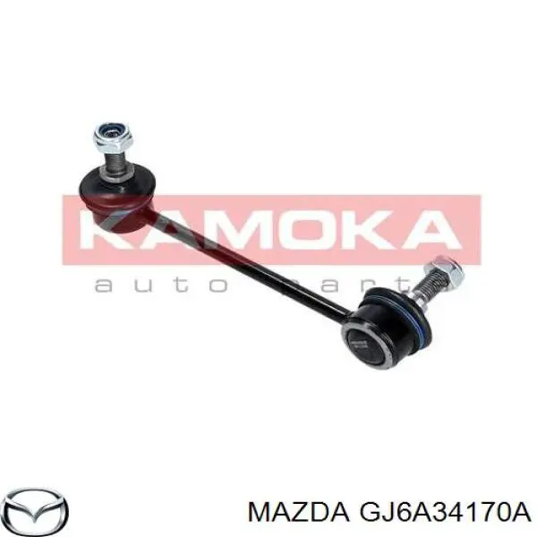GJ6A34170A Mazda Montante esquerdo de estabilizador dianteiro