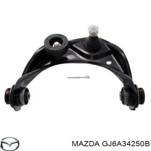 GJ6A34250B Mazda Braço oscilante superior esquerdo de suspensão dianteira