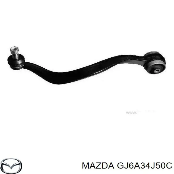 Compre GJ6A34J50C Mazda Braço oscilante inferior esquerdo de suspensão dianteira