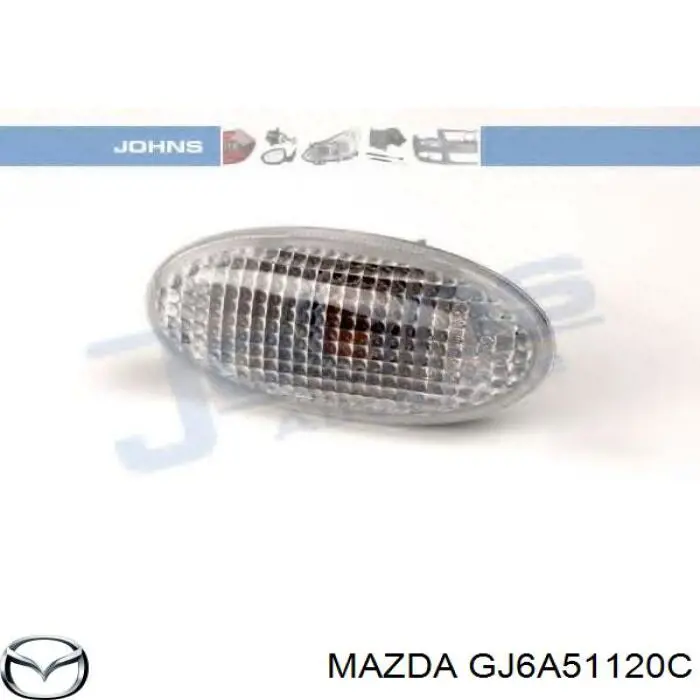 GJ6A51120C Mazda Luz intermitente no pára-lama