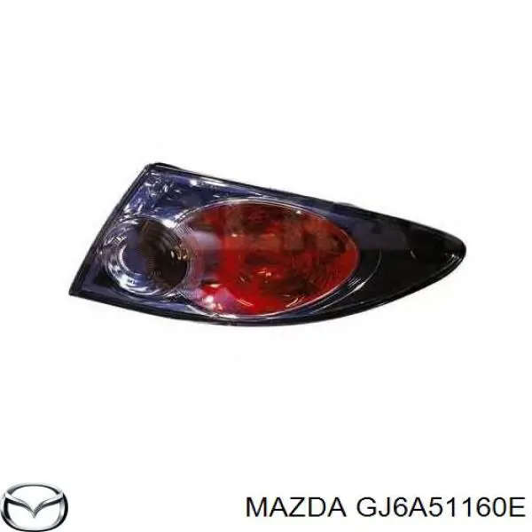 GJ6A51160E Mazda Lanterna traseira esquerda externa