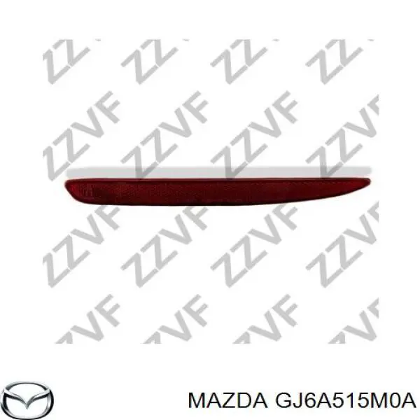 Retrorrefletor (refletor) do pára-choque traseiro esquerdo Mazda GJ6A515M0A preço, a partir de 11,12 USD