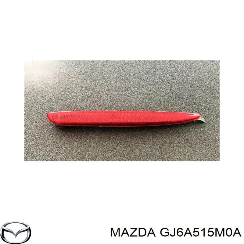 Compre GJ6A515M0A Mazda Retrorrefletor (refletor) do pára-choque traseiro esquerdo