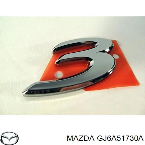 Compre GJ6A51730 Mazda Emblema de tampa de porta-malas (emblema de firma)
