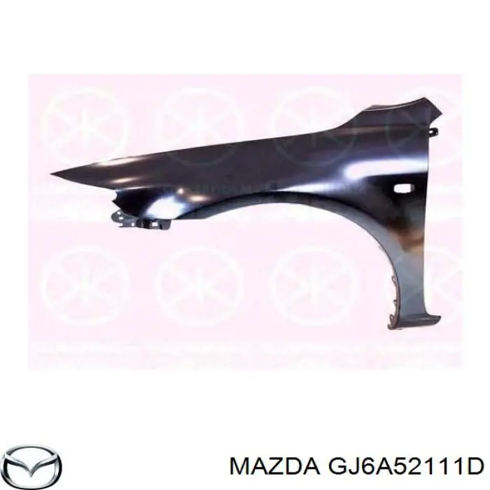 GJ6A52111D Mazda Pára-lama dianteiro direito