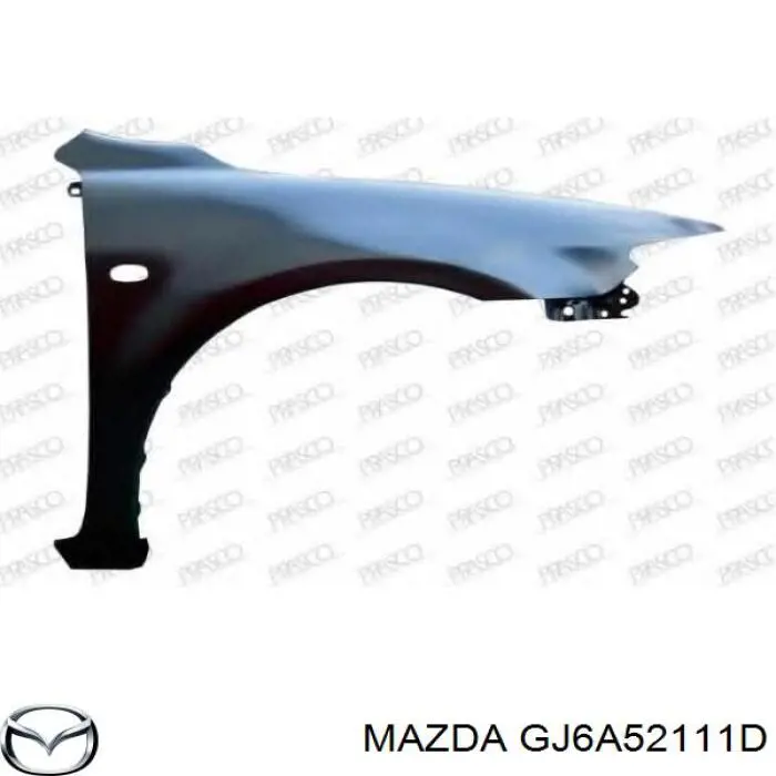 Compre GJ6A52111D Mazda Pára-lama dianteiro direito