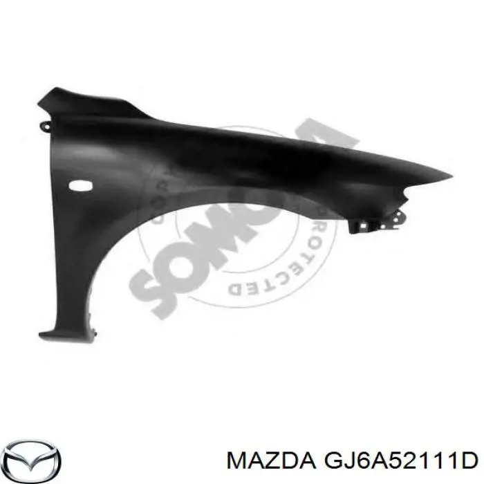 Pára-lama dianteiro direito Mazda GJ6A52111D preço, a partir de 73,15 USD