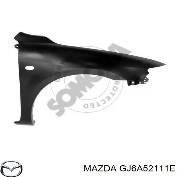 GJ6A52111E Mazda Pára-lama dianteiro direito