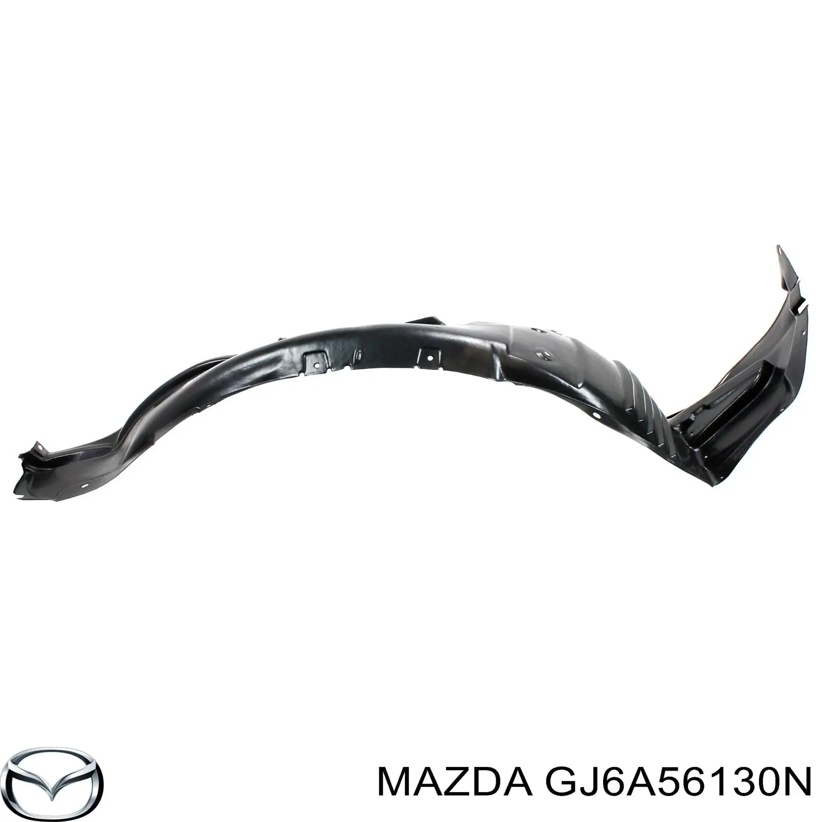 Compre GJ6A56130L Mazda Guarda-barras direito do pára-lama dianteiro