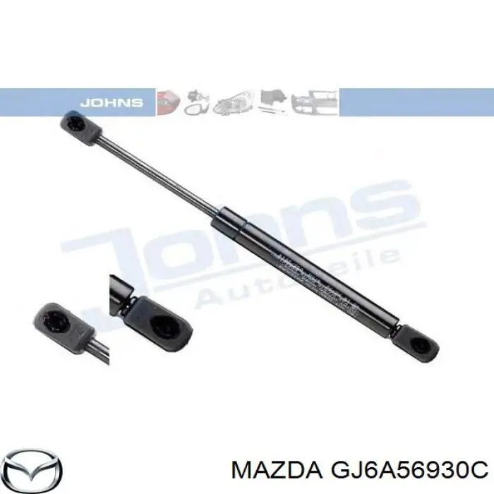 Amortecedor de tampa de porta-malas (de 3ª/5ª porta traseira) Mazda GJ6A56930C preço, a partir de 32,37 USD