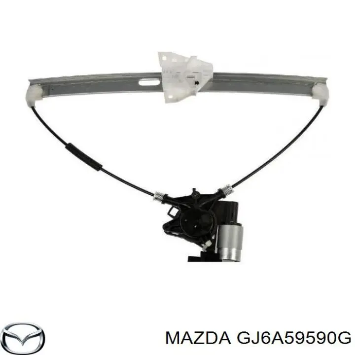 Mecanismo de acionamento de vidro da porta dianteira esquerda Mazda GJ6A59590G preço, a partir de 51,35 USD