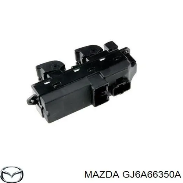 GJ6A66350A Mazda Unidade de botões dianteira esquerda de controlo de elevador de vidro