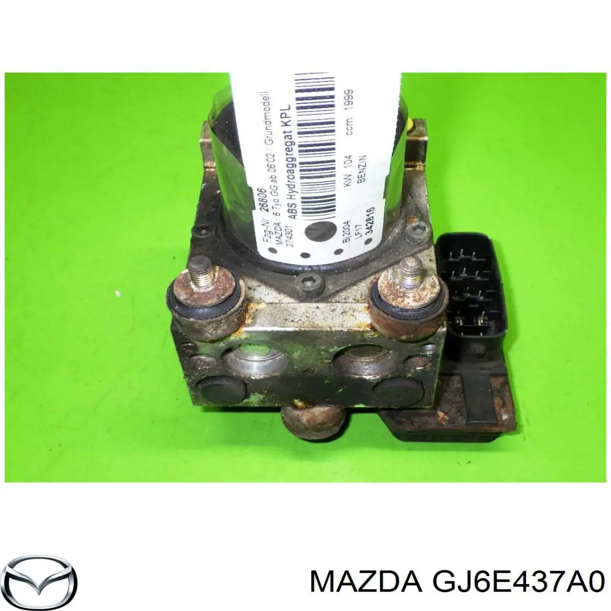  Unidade hidráulico de controlo ABS Mazda 6 sedan (GG) (2002 - 2008) 