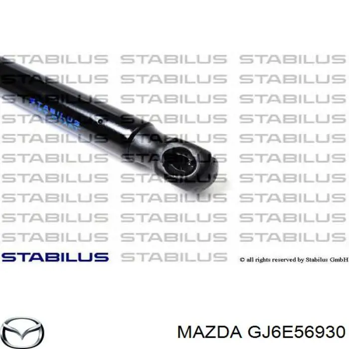 Amortecedor de tampa de porta-malas (de 3ª/5ª porta traseira) GJ6E56930 Mazda