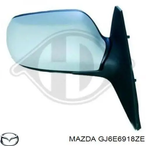 GJ6E6918ZE Mazda Espelho de retrovisão esquerdo