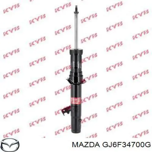 Compre GJ6F34700G Mazda Amortecedor dianteiro direito