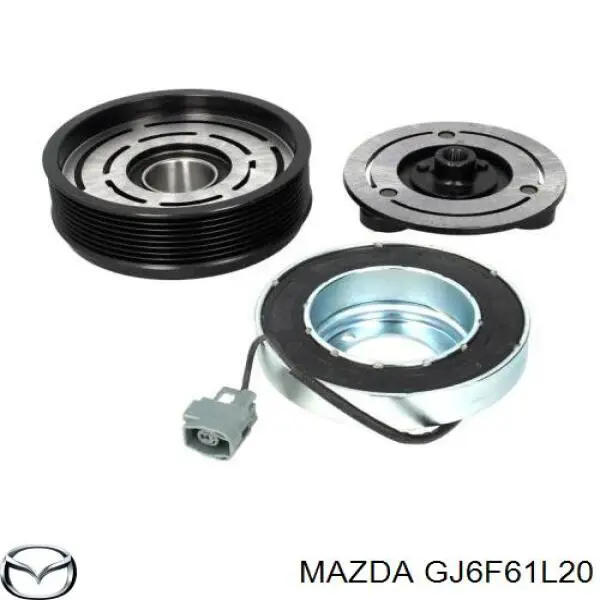 GJ6F61L20 Mazda Polia do compressor de aparelho de ar condicionado