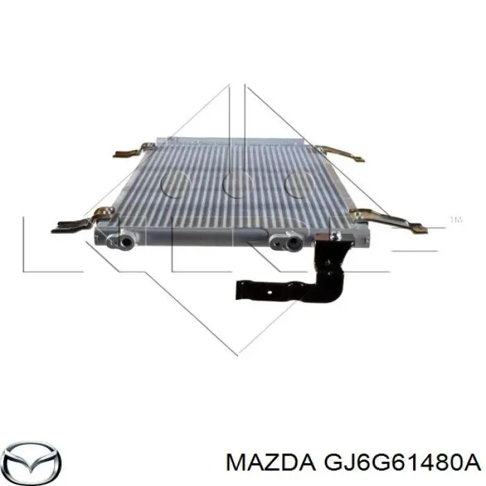 Radiador de aparelho de ar condicionado para Mazda 6 MPS GG