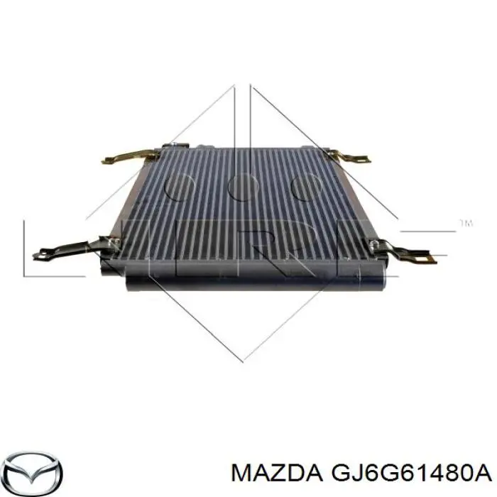 Radiador de aparelho de ar condicionado Mazda 6 MPS GG