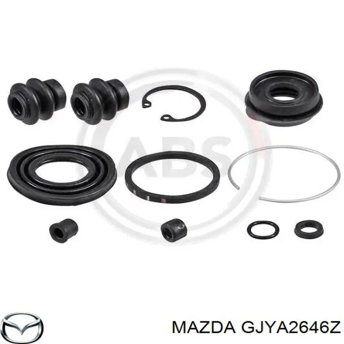 GJYA2646Z Mazda Kit de reparação de suporte do freio traseiro