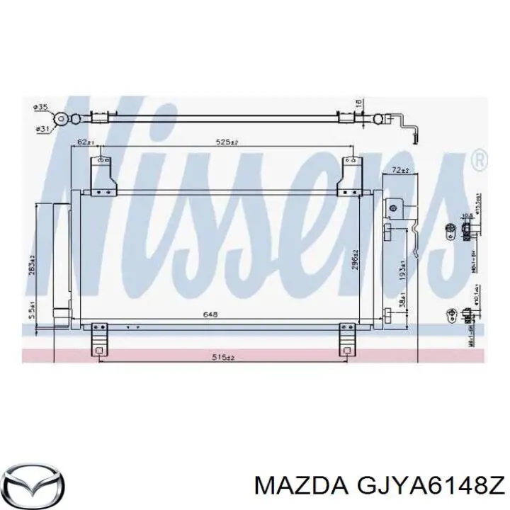 Compre GJYA6148Z Mazda Radiador de aparelho de ar condicionado
