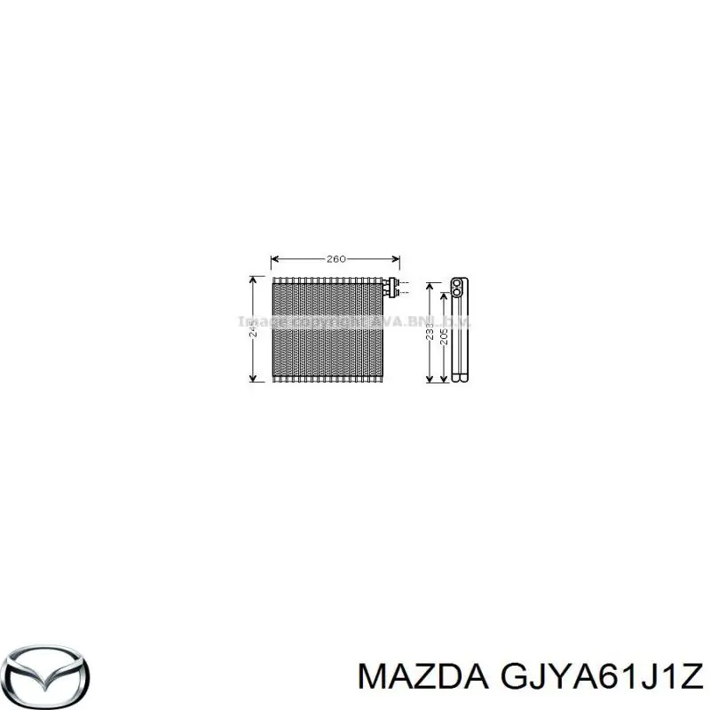 Vaporizador de aparelho de ar condicionado Mazda GJYA61J1Z preço, a partir de 118,70 USD
