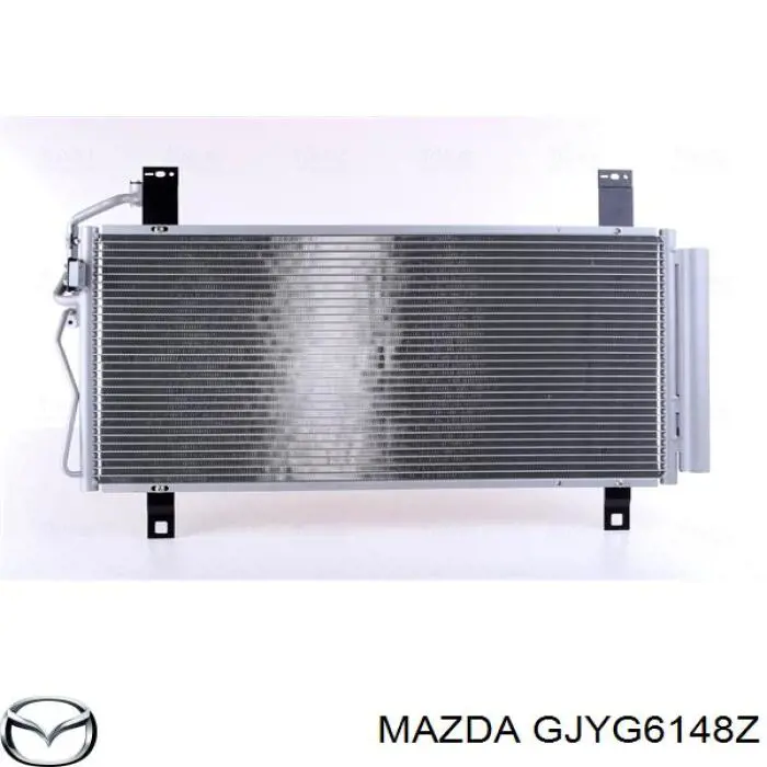  Radiador de aparelho de ar condicionado Mazda 6 MPS sedan (GG) (2005 - 2007) MPS