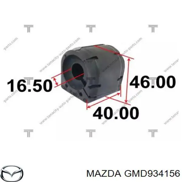 GMD934156 Mazda Bucha de estabilizador dianteiro