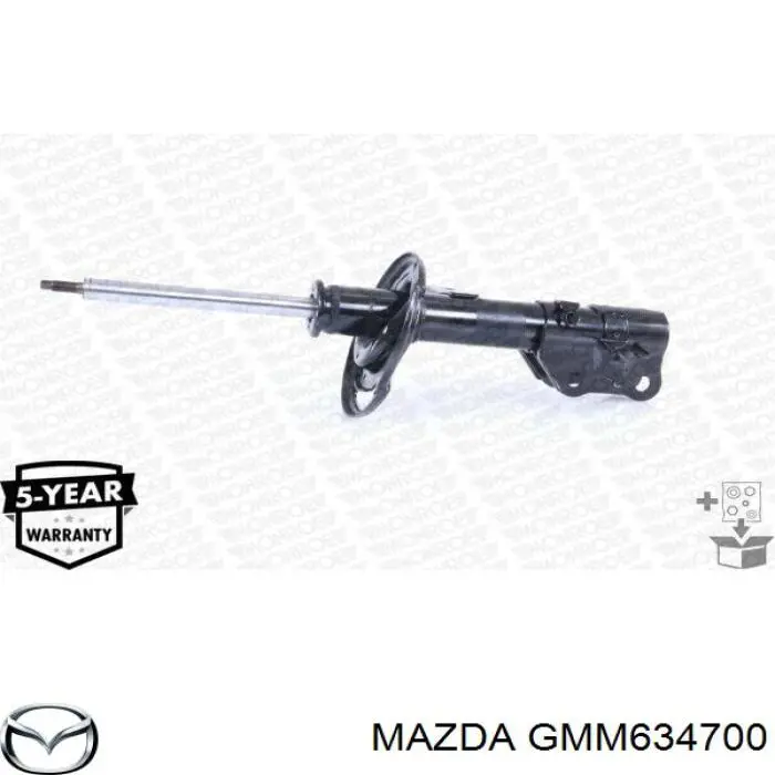 GMM634700 Mazda Amortecedor dianteiro direito