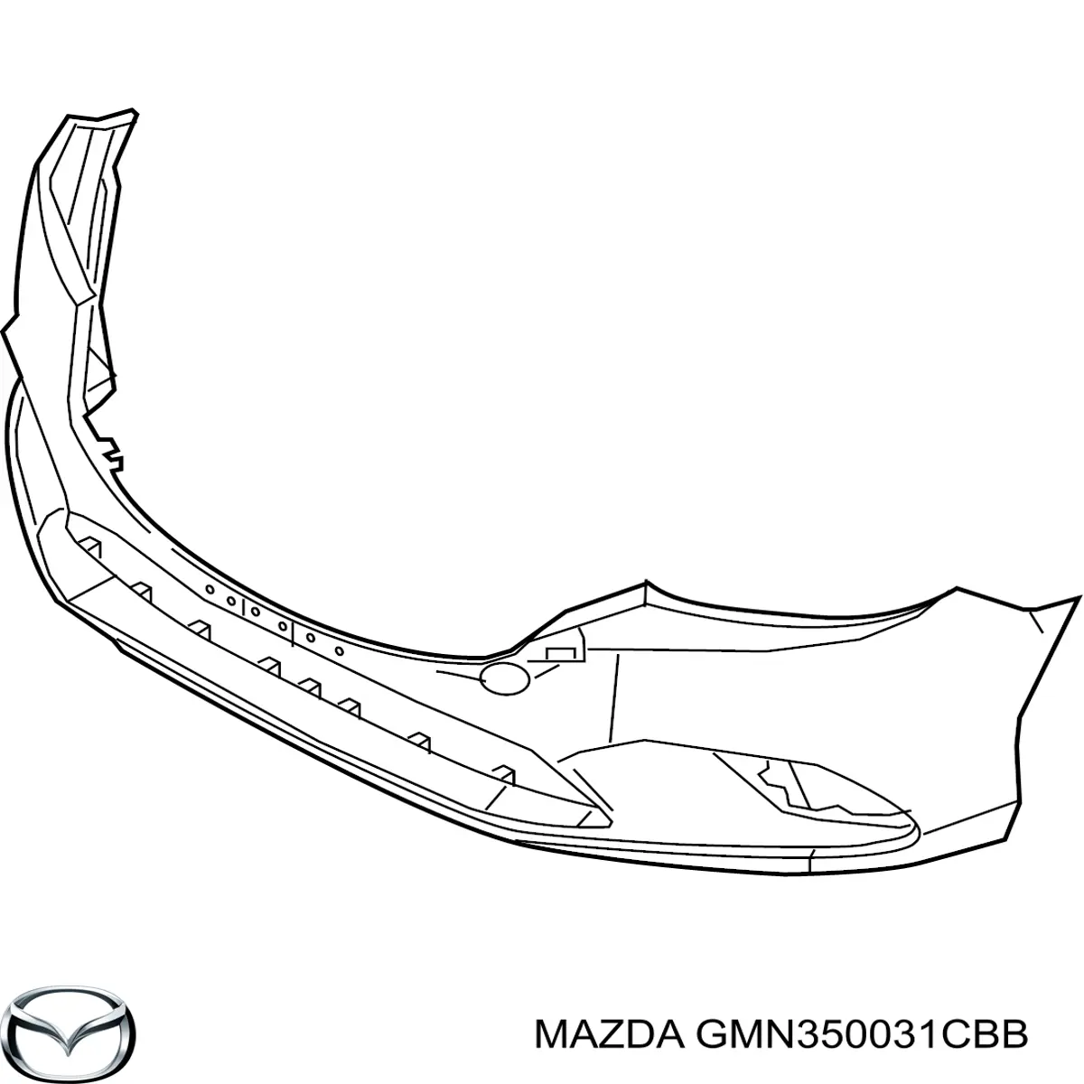 GMN350031CBB Mazda Pára-choque dianteiro