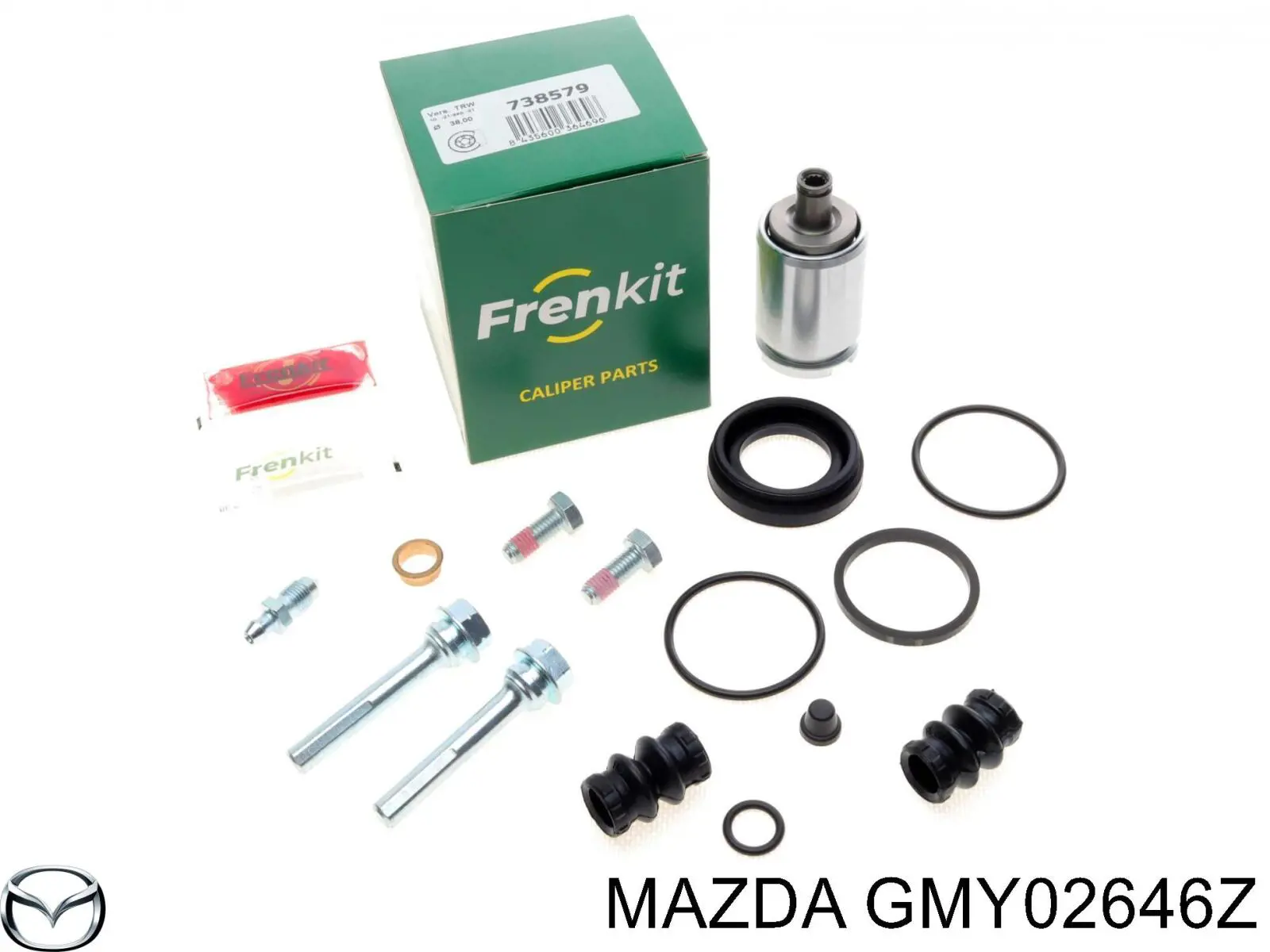 GMY02646Z Mazda Kit de reparação de suporte do freio traseiro