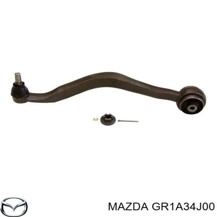 Compre GR1A34J00 Mazda Braço oscilante inferior direito de suspensão dianteira