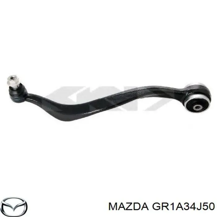 Compre GR1A34J50 Mazda Braço oscilante inferior esquerdo de suspensão dianteira