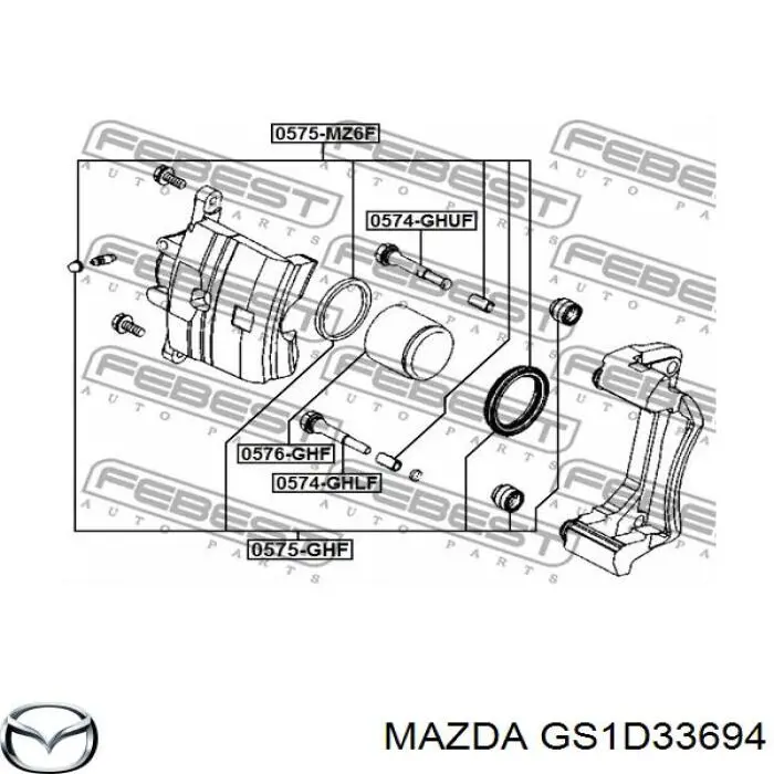 Guia superior de suporte dianteiro Mazda GS1D33694 preço, a partir de 16,71 USD