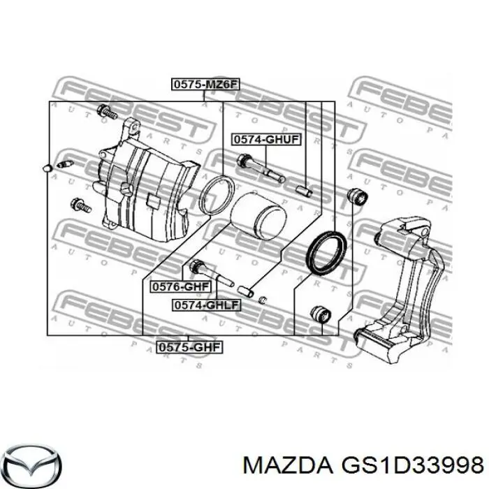 Guia inferior de suporte dianteiro Mazda GS1D33998 preço, a partir de 20,04 USD